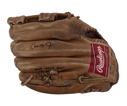 1986-1989 Cal Ripken Jr. Game Used & Signed Rawlings PRO 6-HF Model Fielders Glove (Ripken LOA & PSA/DNA)